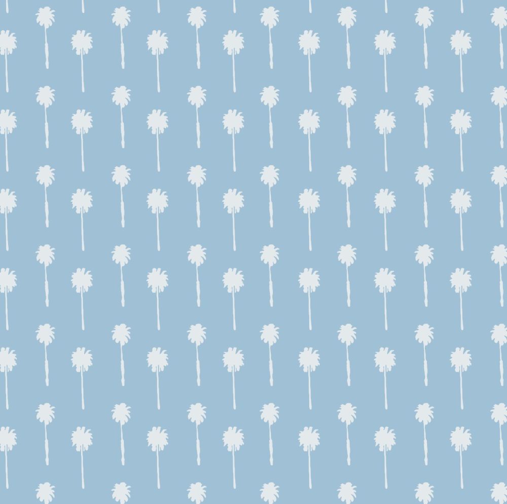 California Palm Trees wallpaper in blue